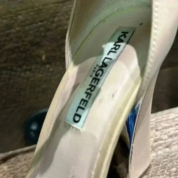 KARA LAGERFELD PARIS Carah Nude Heel Size 8.5 - Picture 9 of 12